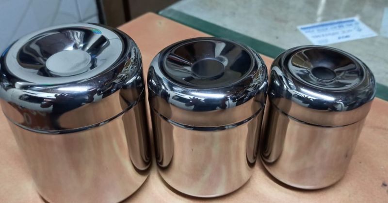 Apple Stainless Steel Canister