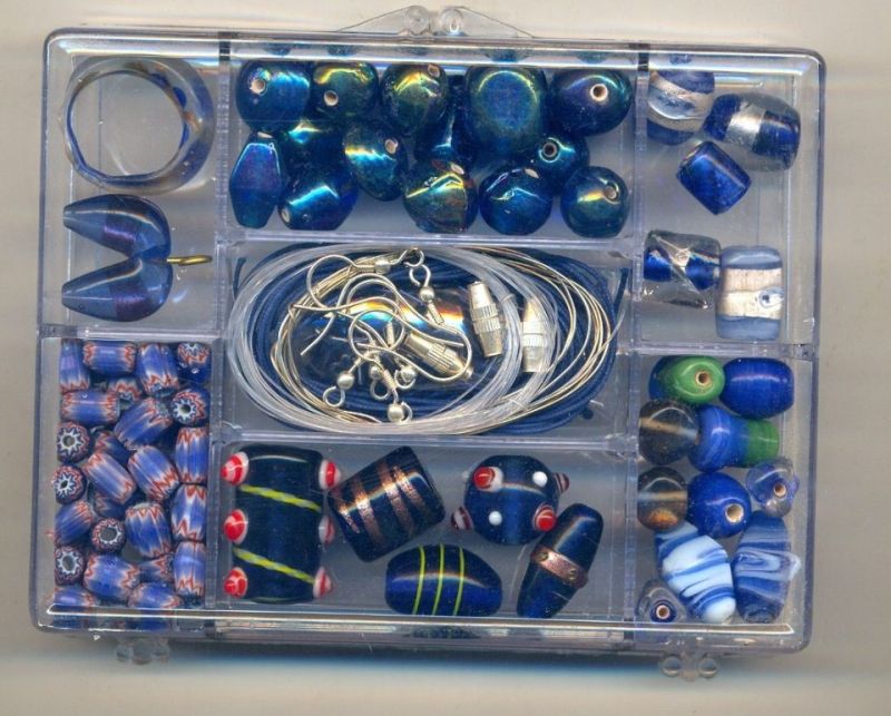 Handmade Glass beads  jewellery kit