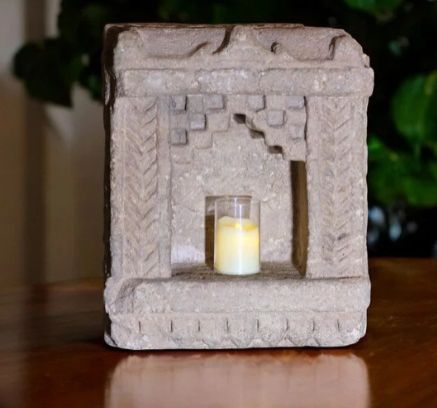 Beautifully Carved Stone Alcoves Statue For Decoration