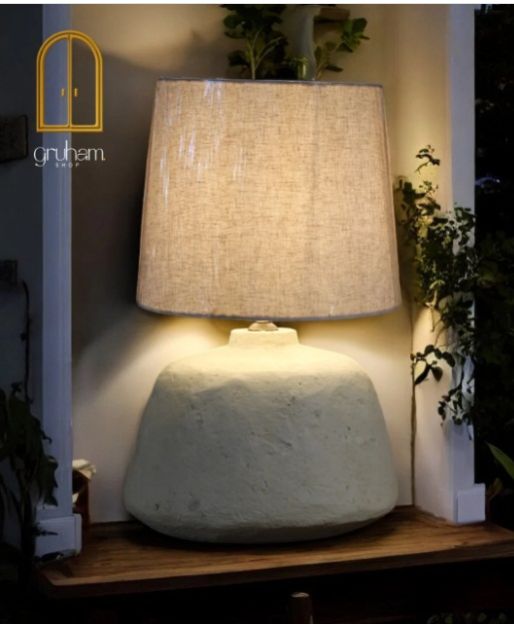 Handcrafted Paper Mache Lamp For Decoration