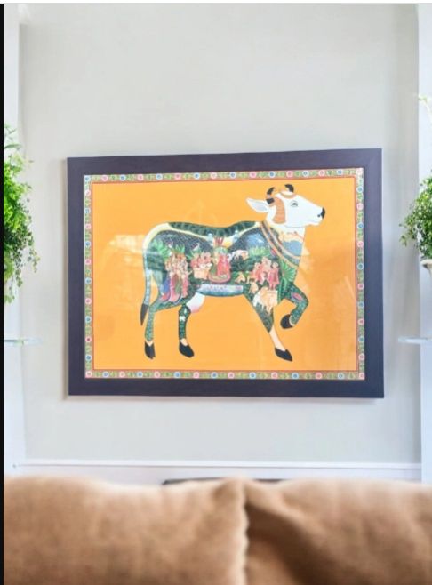 Pichwai Painting Framed For Wall Decor