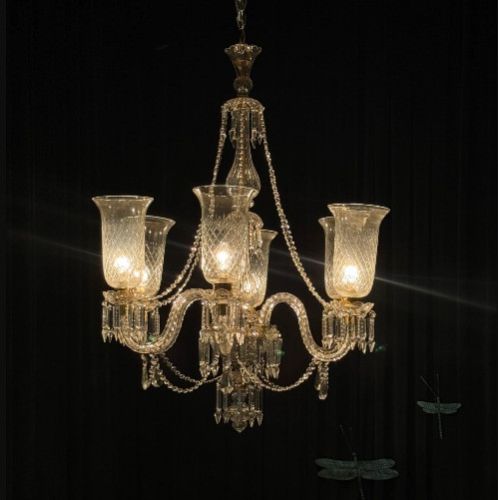White Crystal Glass Chandelier For Decoration