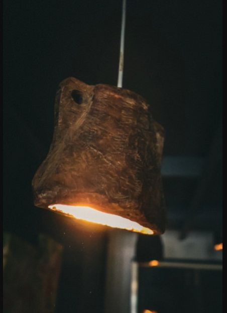 Wooden Bell Pendent Wall Lamp For Decoration