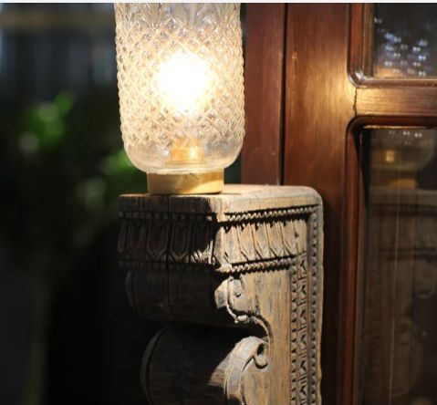 Wooden Wall Sconce Lamp For Decoration