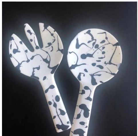 Polished Resin Spoon, Color : Assorted for Stirring Serving