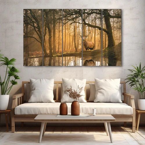 Abstract Painting with Frame Big Size Wall Art