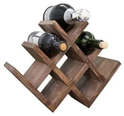 8 Bottles Kassel Sheesham Wood Wine Rack