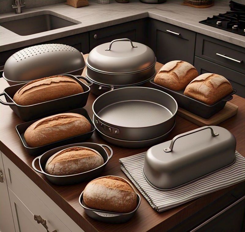 Aluminium Black Non Stick Bread Pan, For Home