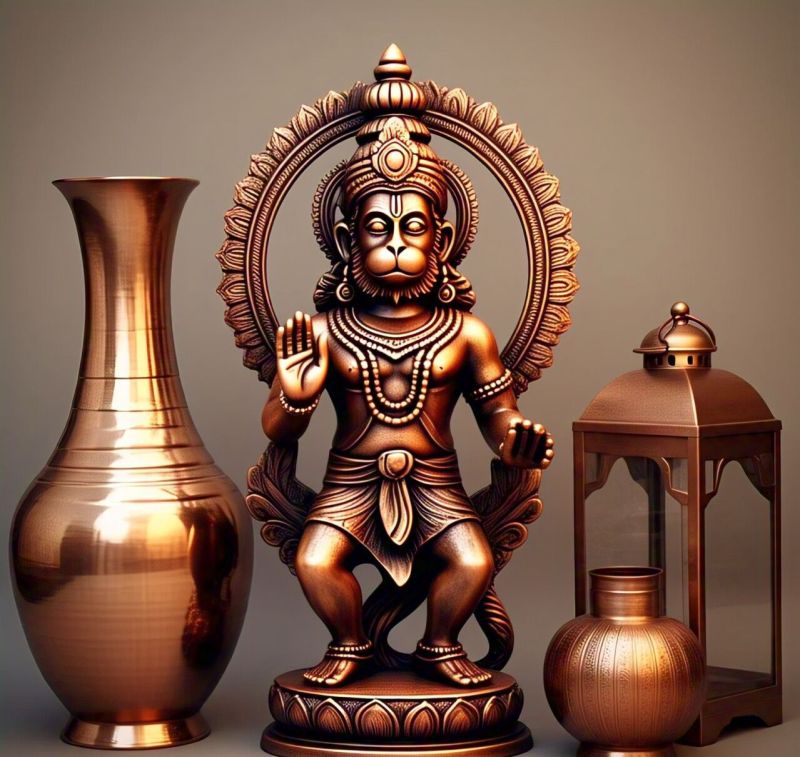 Hanuman Copper Statue
