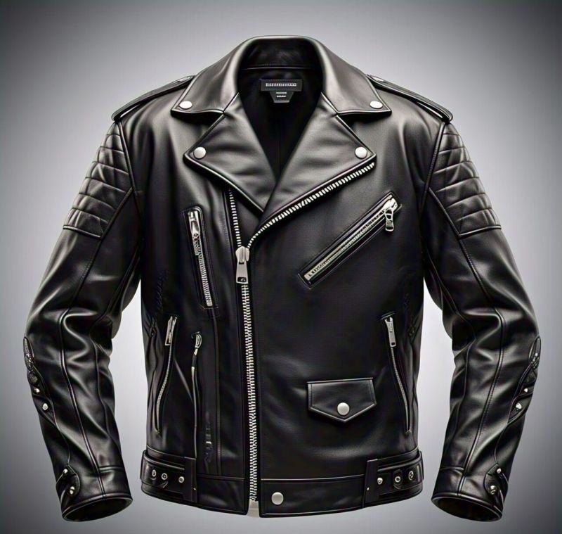 Mens Black Leather Jacket