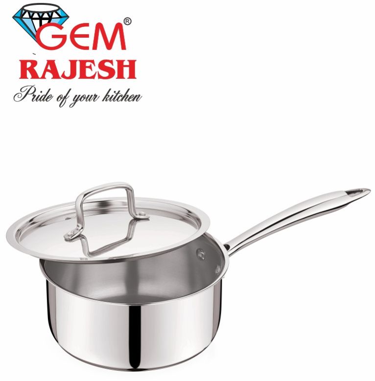 20 Cm Stainless Steel Triply Saucepan with Lid
