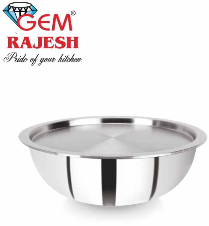 30 Cm Stainless Steel Triply Tasla with Lid