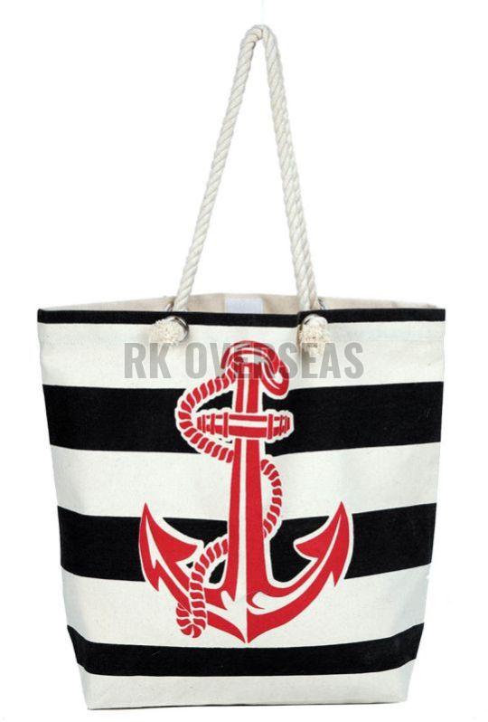 Printed Cotton Canvas Tote Bag