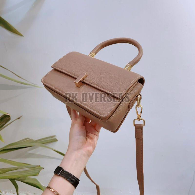 Ladies Brown Leather Handbag