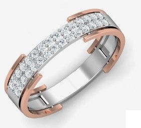 18kt Dual Tone Gold Beauteous Mens Ring