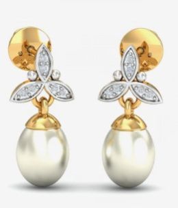 18kt Yellow Gold Magdalen Pearl Drop Earrings