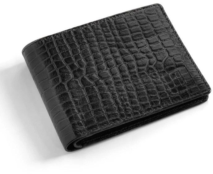 The Gator Black Genuine Leather Wallet For Men