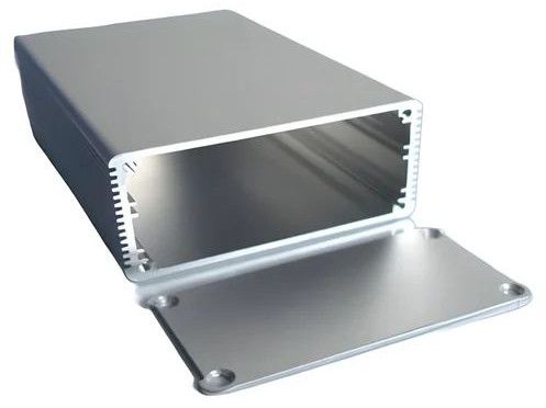 Silver Aluminium Battery Box, Shape : Rectangular
