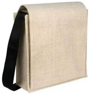 Juco Flap Bag, Color : Natural H40 X W30 X G12cm