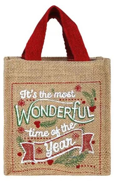 Organic Jute Christmas Bag For Gift