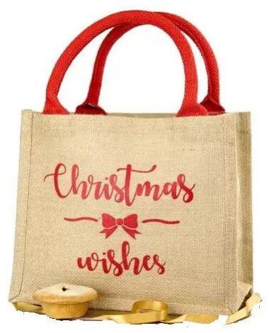Organic Jute Gift Bag For Christmas
