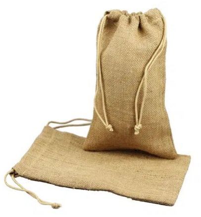 Personalized Jute Drawstring Bag H28 X W15cm