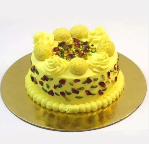 Pista Cream Rasmalai Cake