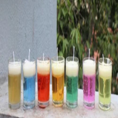 Multicolor Scented Shot Glass Soy Wax Candle
