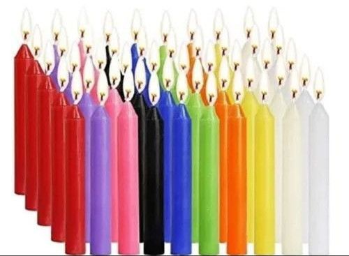 Round Multicolor Plain Soy Wax Candle
