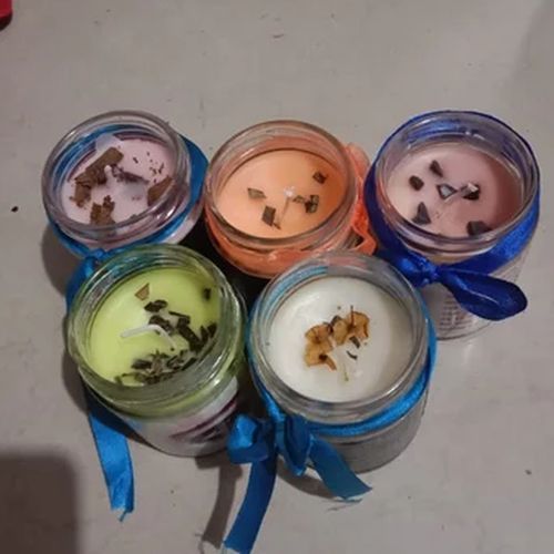 Soy Wax Multicolor Valentines Day Jar Candle