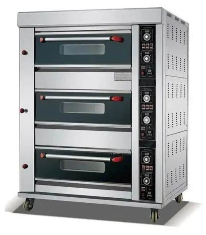 3 Deck 6 Tray Gas Deck Oven