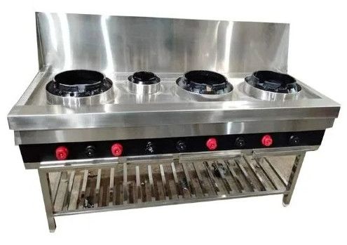 Four Burner Chinese Gas Range