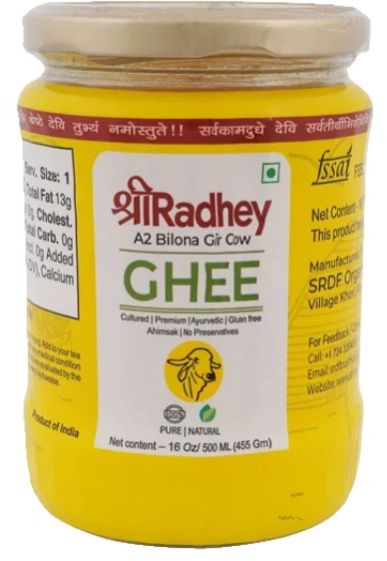 SHREERADHEY A2 Gir Cow Ghee 500ml