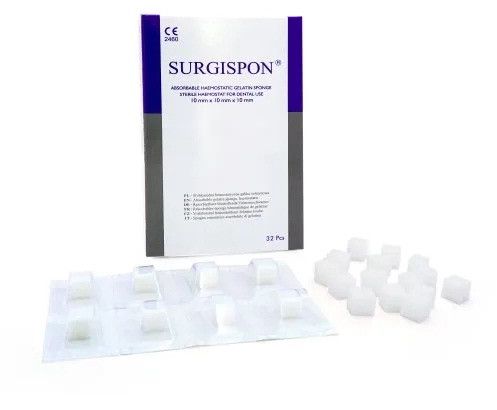 Surgispon Dental Cubes Absorbable Haemostatic Gelatin Sponge