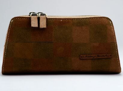 Green Checks Sunglasses Pouch