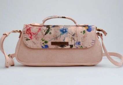 Light Pink Floral Long Bag