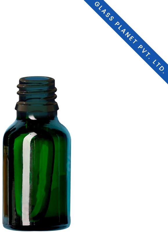 10 Ml Green Glass Bottle With 18mm Neck