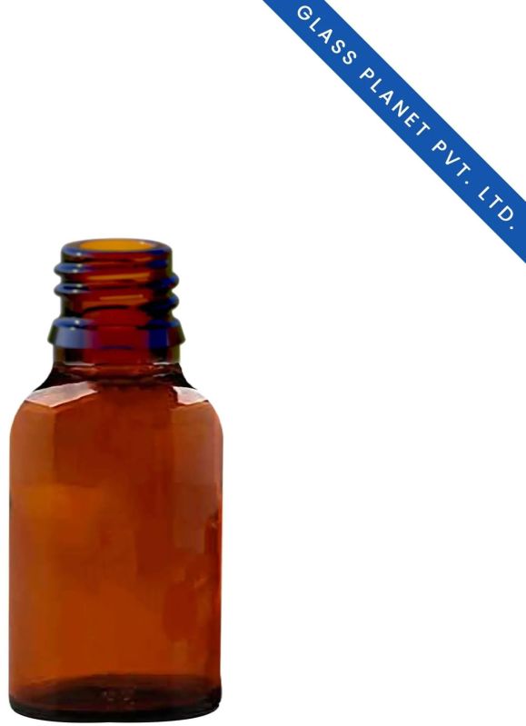 15 Ml Amber Glass Bottle With 18mm Neck