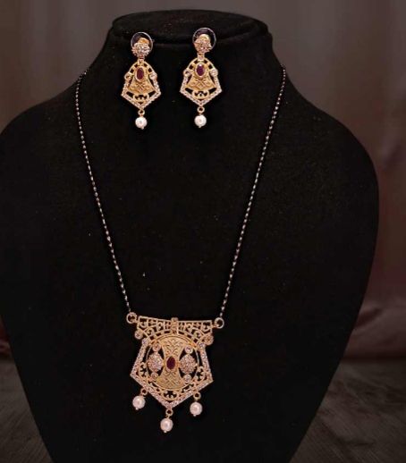 MG Lesha Matte Gold Mangalsutra