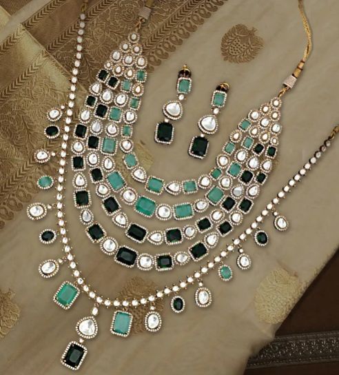 Parineeti Bridal Layered Wedding Necklace Set