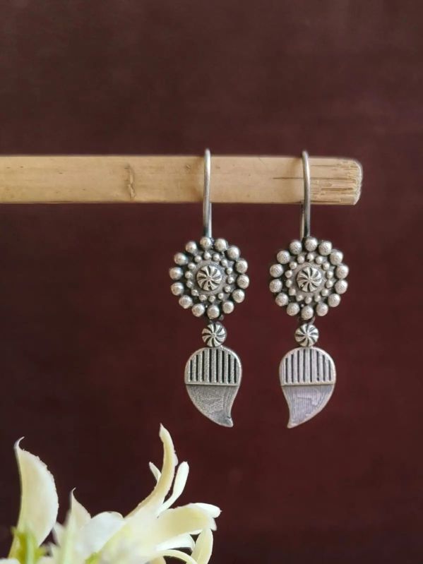 Elegant Silver Keri Hook Women Earrings