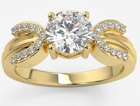 Solitaire Modern Lab Grown Diamond Ring
