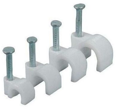 8MM Cable Clip, Color : White