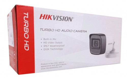 HIKVISION BULLET 2MP CCTV CAMERA (16D0TITPFS) 3.6MM BUILT IN MIC