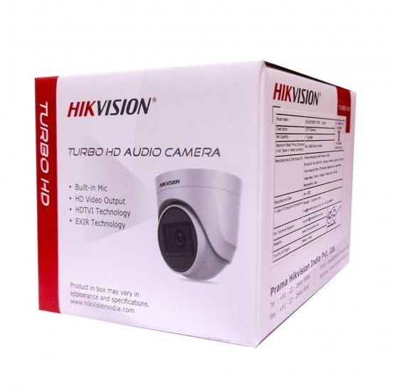 HIKVISION DOME Camera 2MP WDR (76D0T ITPFS) 3.6MM BUILT IN MIC
