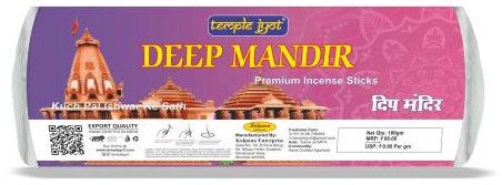 Bamboo TempleJyot Deep Mandir Premium Incense Stick, Color : Brown