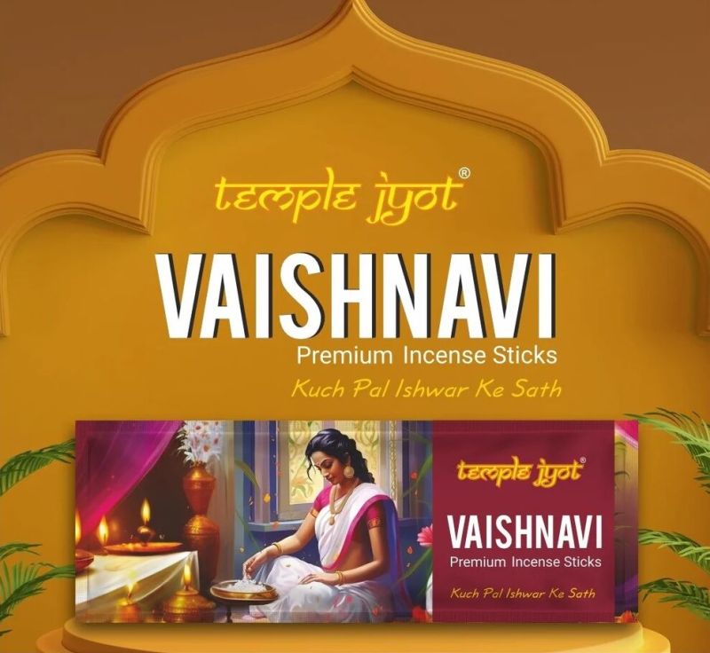 TempleJyot Vaishnavi Premium Incense Stick Pouch 20gm