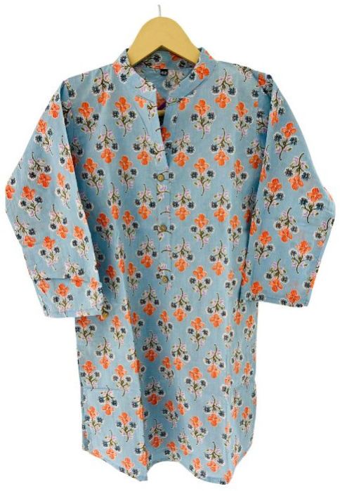 Blue Printed Kurti
