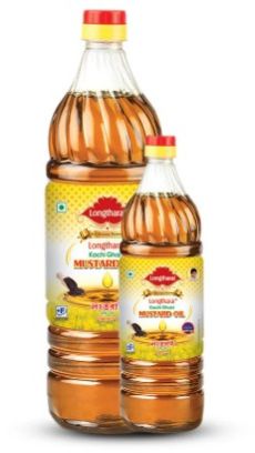 Longtharai Mustard Oil Plastic Bottle | 500 Ml