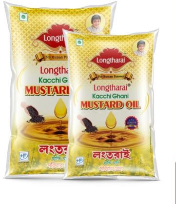 Longtharai Mustard Oil Pouch | 1 Litre